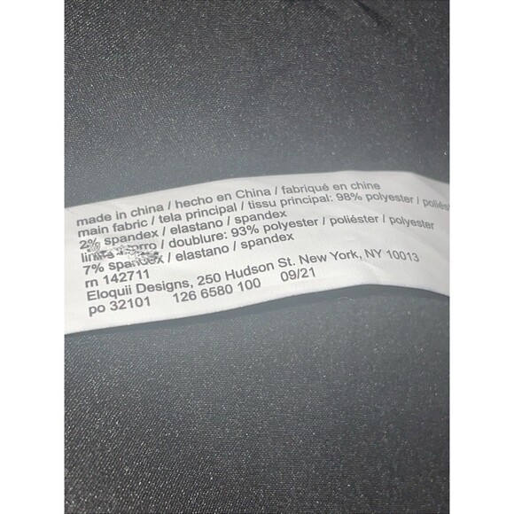 Eloquii Blazer Womens 28 Black Single Breasted Stretch Lined Jacket‎ Career - Picture 3 of 11